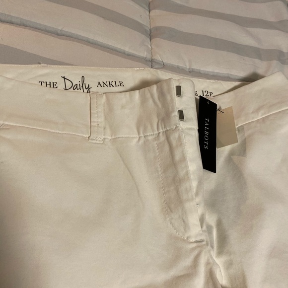 NWT. White Talbots Pants. - Picture 2 of 5